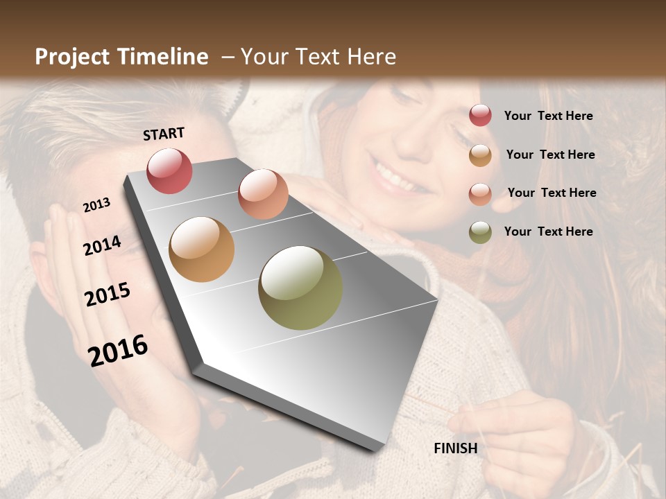 Liegend Nachdenken Vertauen PowerPoint Template