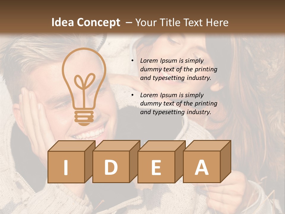 Liegend Nachdenken Vertauen PowerPoint Template