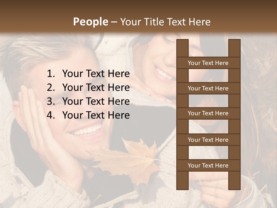 Liegend Nachdenken Vertauen PowerPoint Template