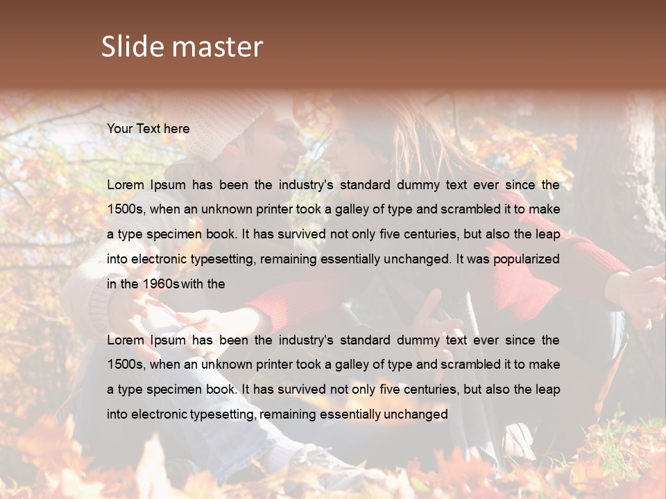 Zuneigung Gesundheit Natur PowerPoint Template