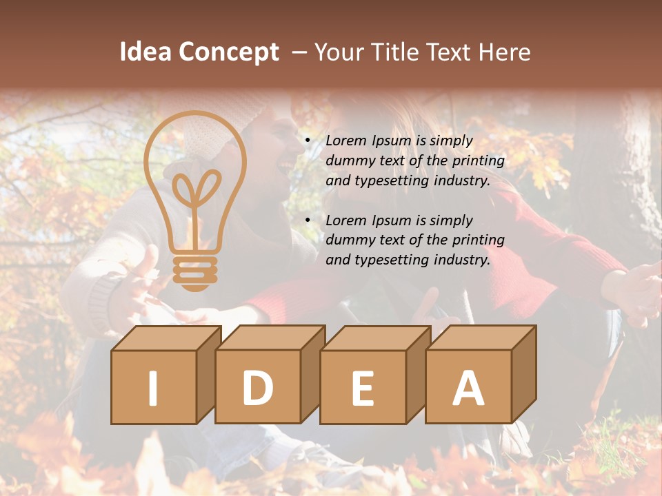 Zuneigung Gesundheit Natur PowerPoint Template