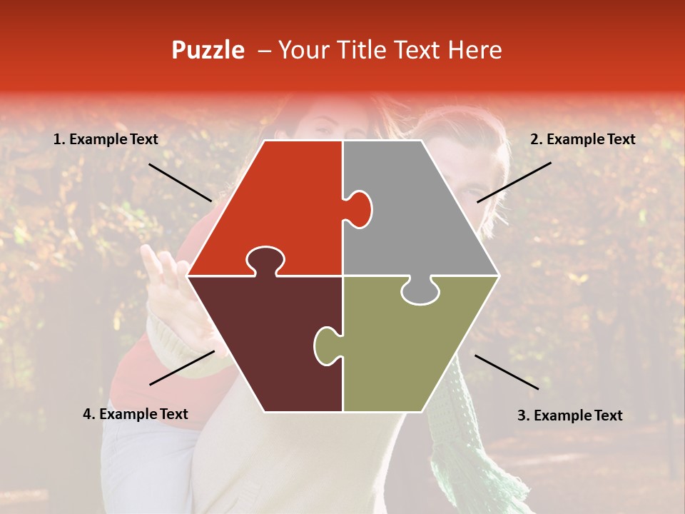 Blatt Leben Liebe PowerPoint Template