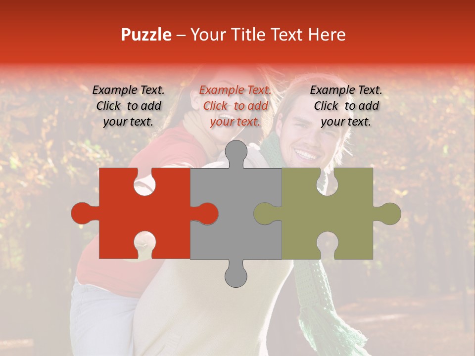 Blatt Leben Liebe PowerPoint Template