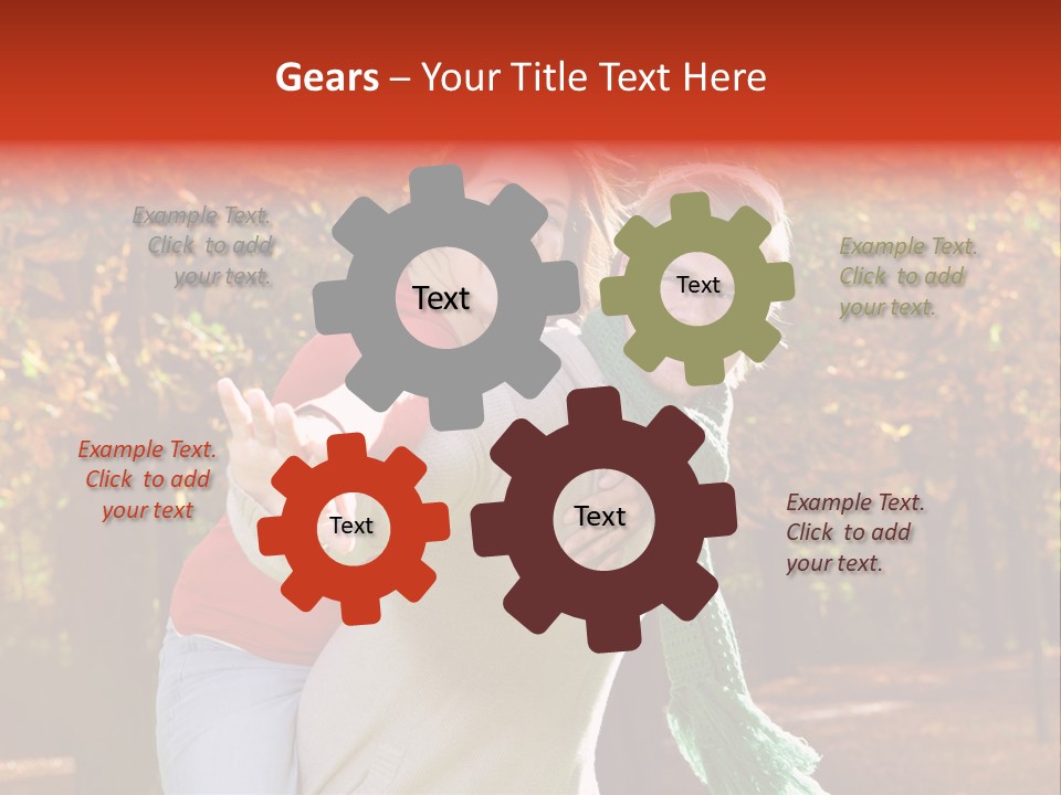 Blatt Leben Liebe PowerPoint Template