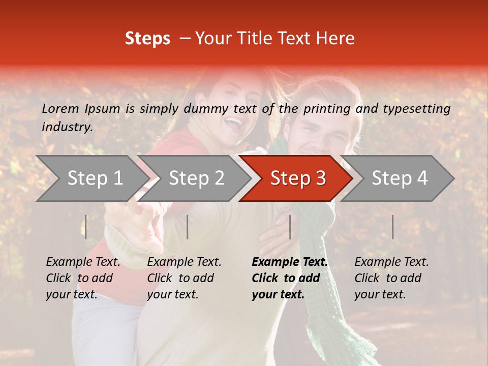 Blatt Leben Liebe PowerPoint Template