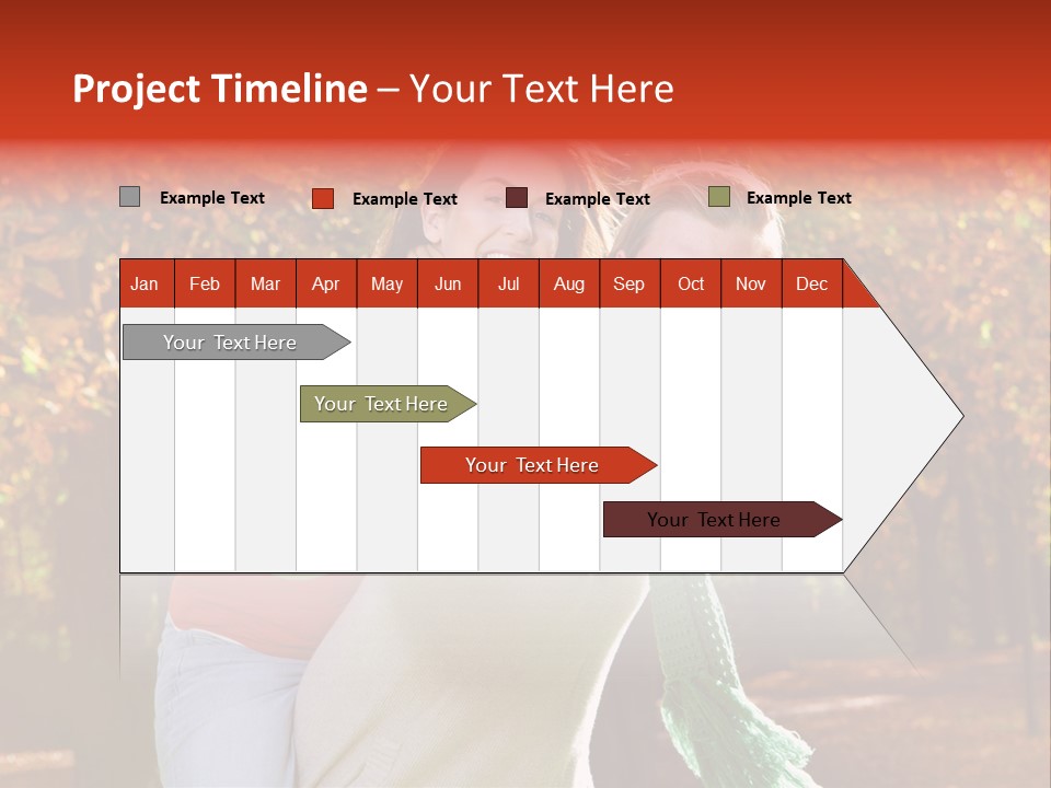 Blatt Leben Liebe PowerPoint Template