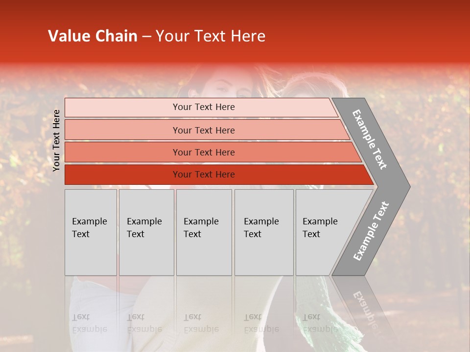 Blatt Leben Liebe PowerPoint Template