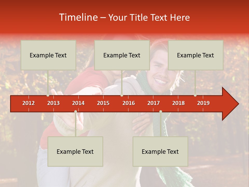 Blatt Leben Liebe PowerPoint Template