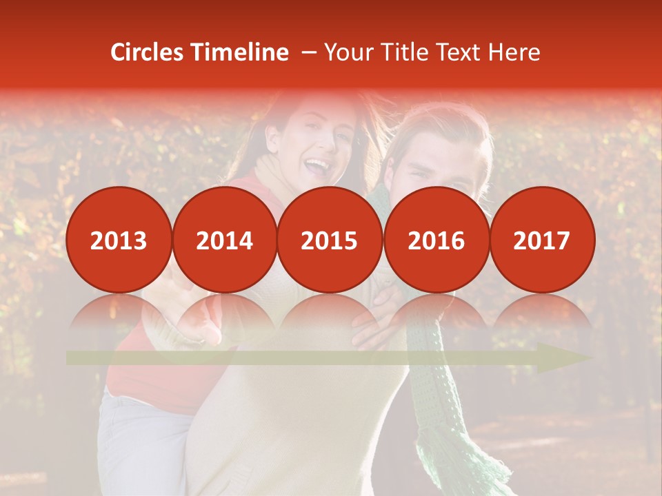 Blatt Leben Liebe PowerPoint Template