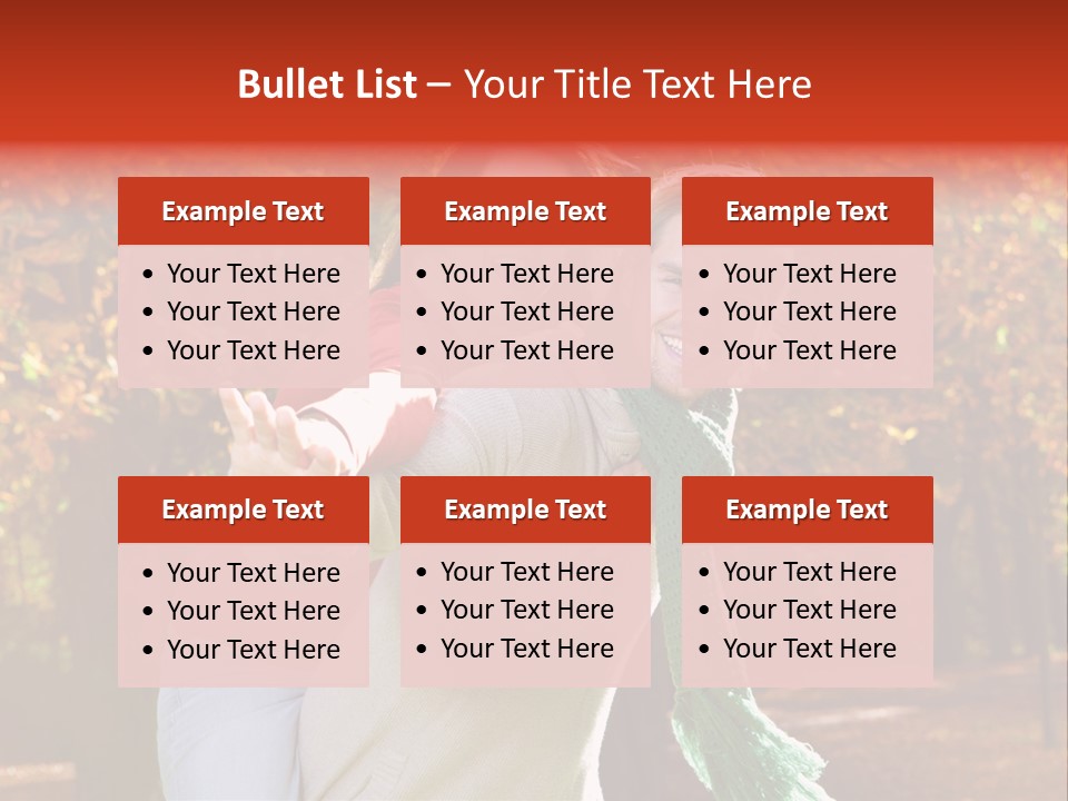 Blatt Leben Liebe PowerPoint Template