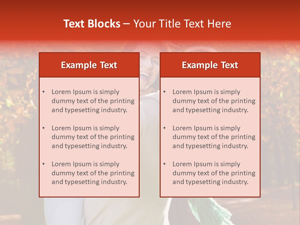 Blatt Leben Liebe PowerPoint Template