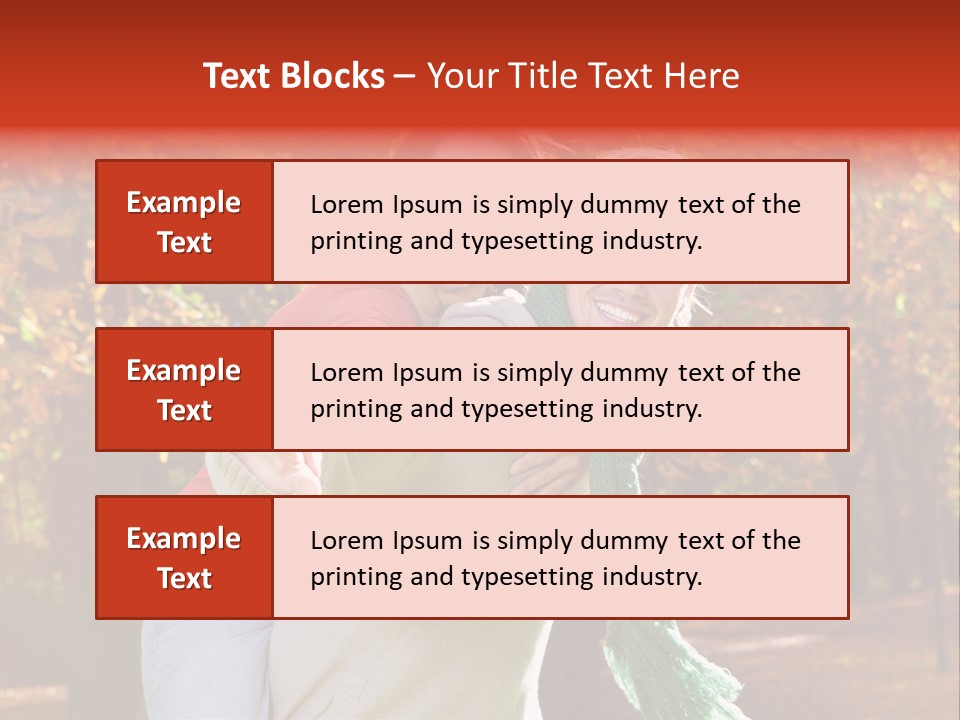 Blatt Leben Liebe PowerPoint Template