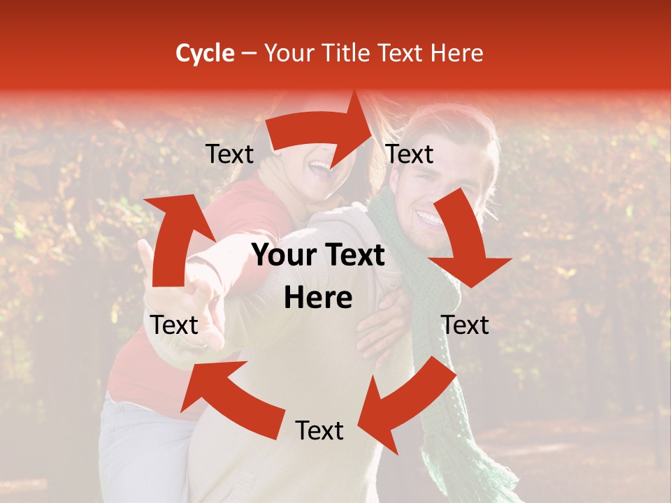 Blatt Leben Liebe PowerPoint Template