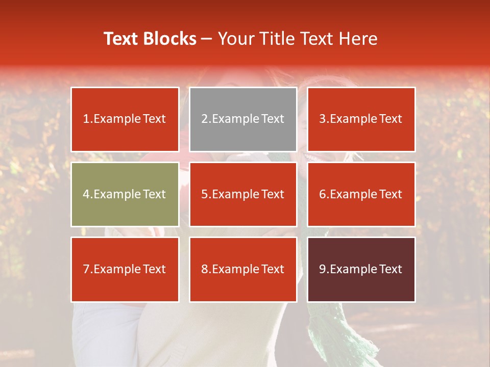 Blatt Leben Liebe PowerPoint Template