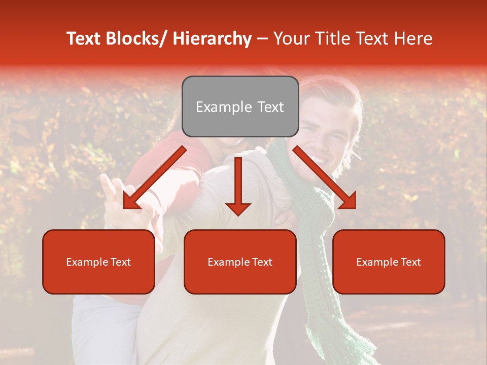 Blatt Leben Liebe PowerPoint Template