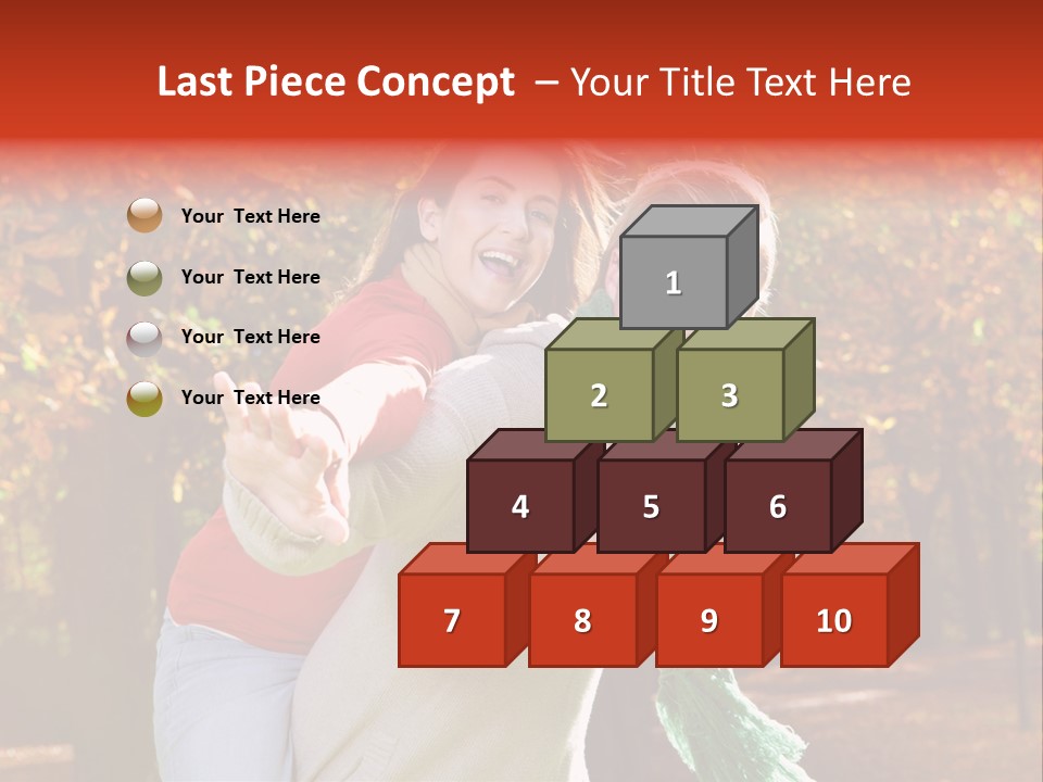 Blatt Leben Liebe PowerPoint Template