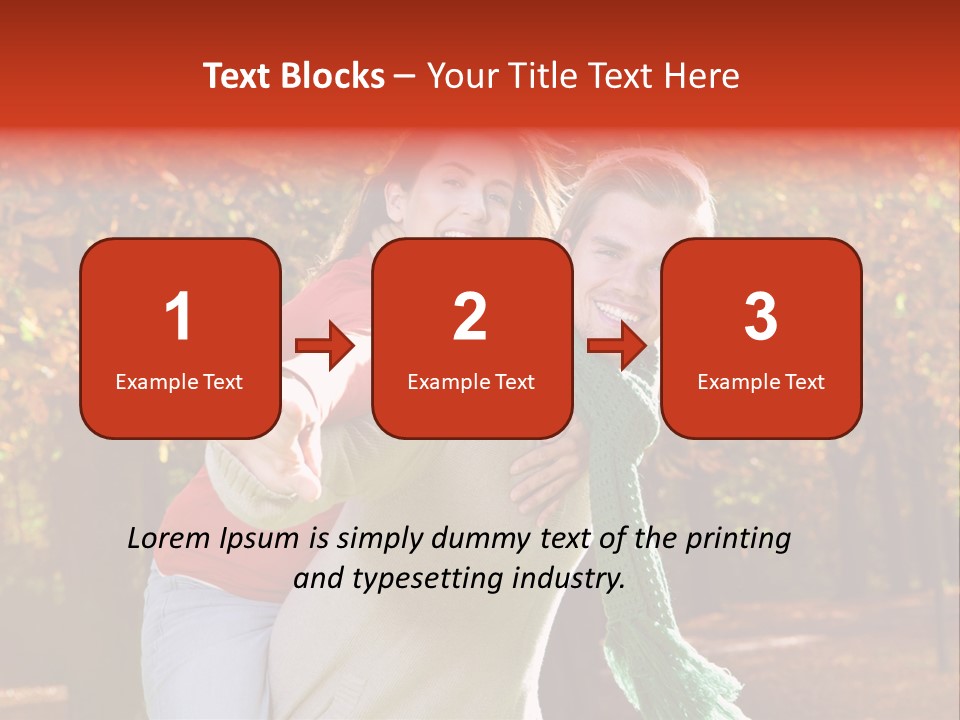 Blatt Leben Liebe PowerPoint Template