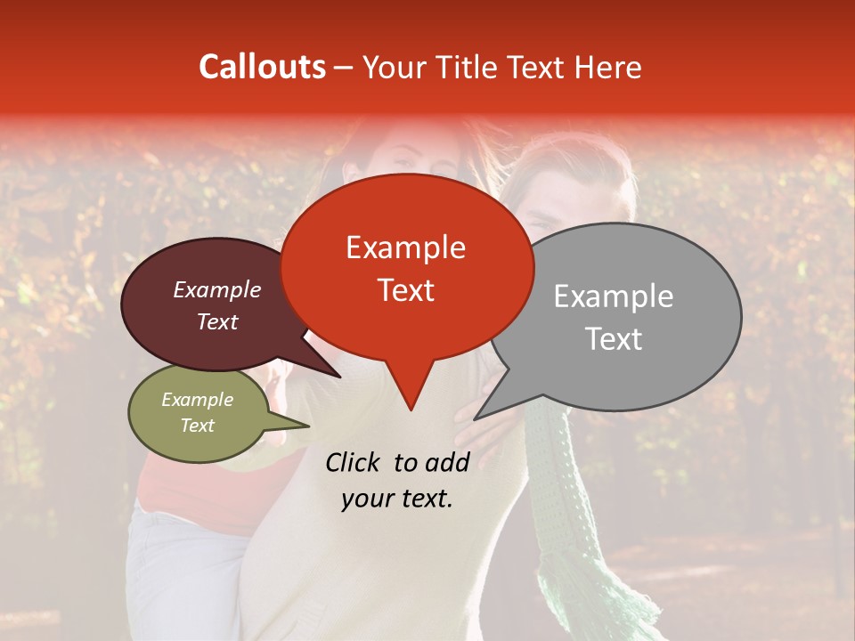 Blatt Leben Liebe PowerPoint Template