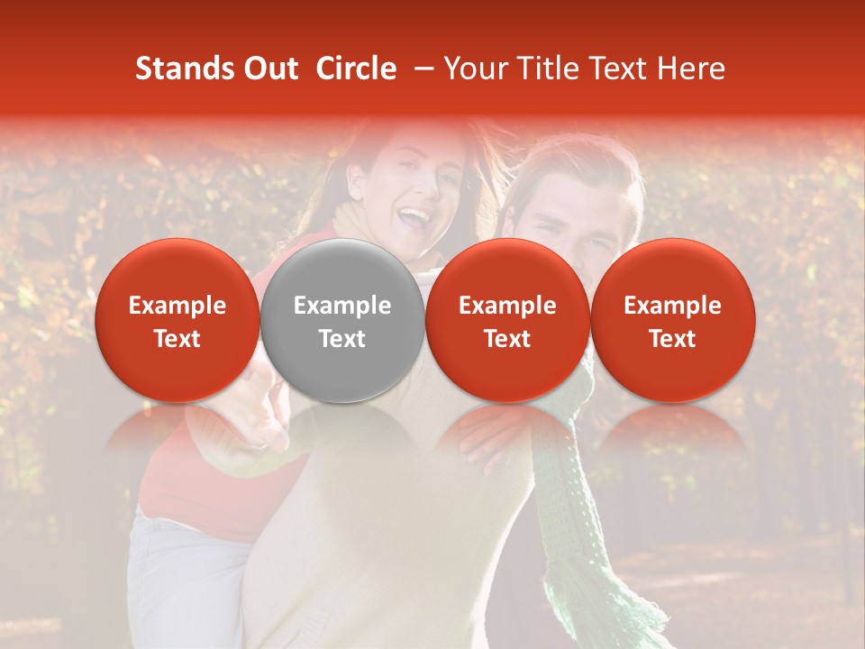 Blatt Leben Liebe PowerPoint Template