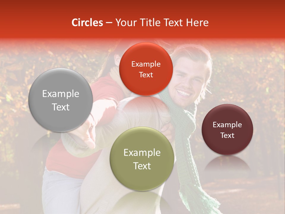 Blatt Leben Liebe PowerPoint Template