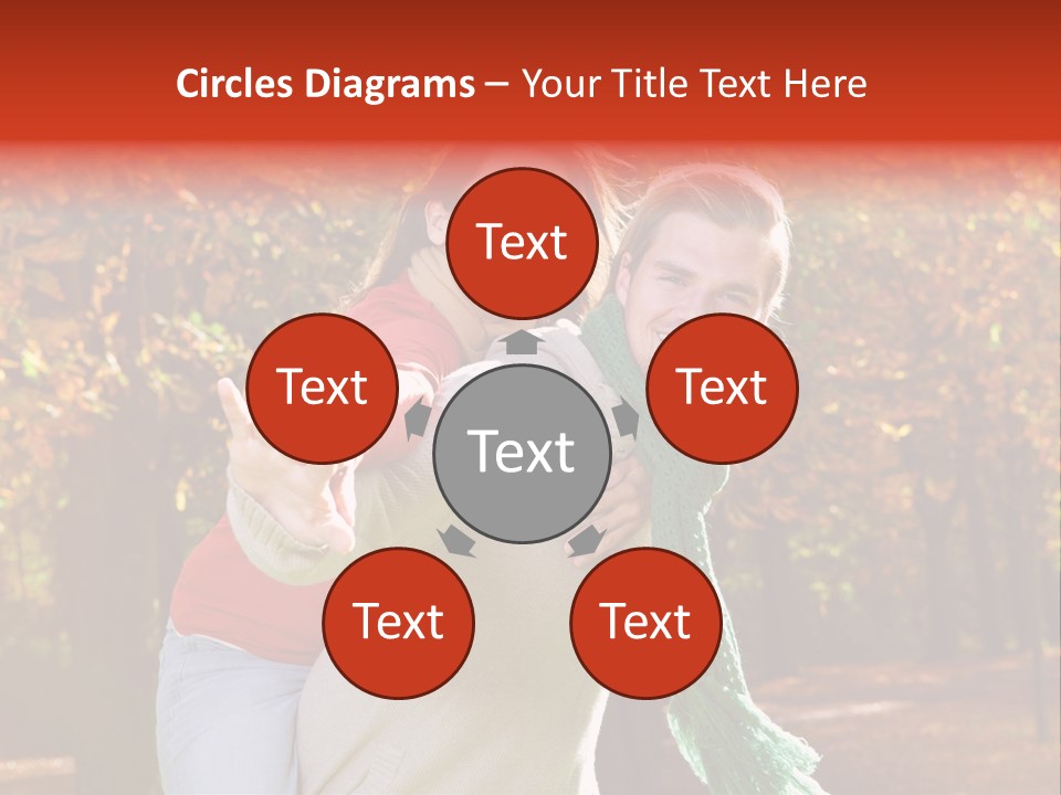 Blatt Leben Liebe PowerPoint Template