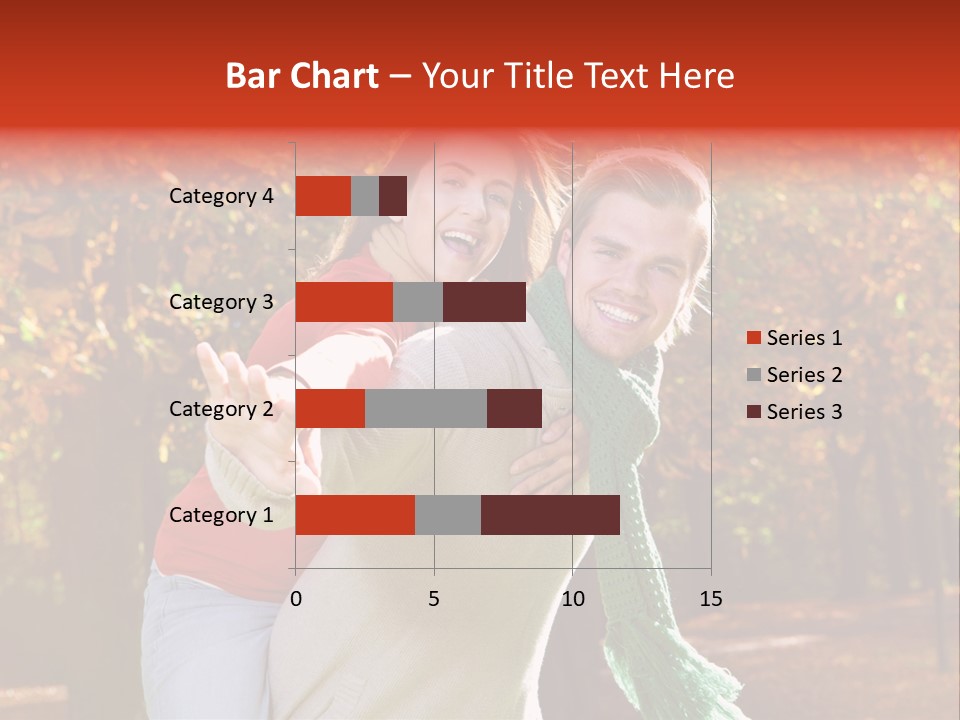 Blatt Leben Liebe PowerPoint Template