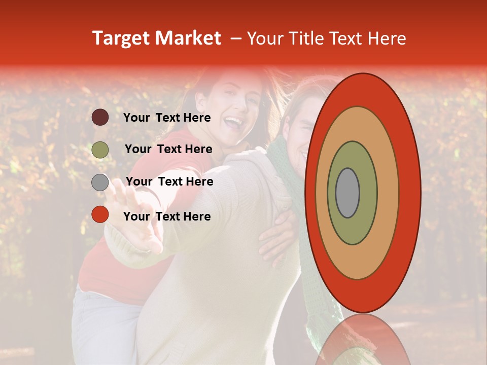 Blatt Leben Liebe PowerPoint Template