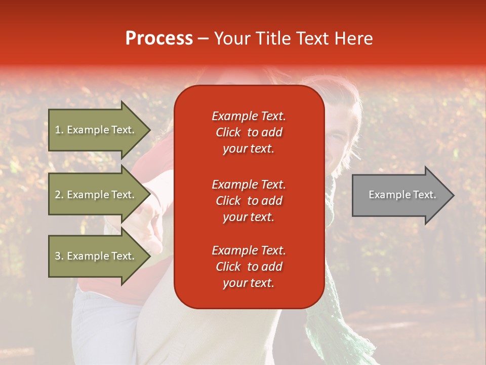 Blatt Leben Liebe PowerPoint Template