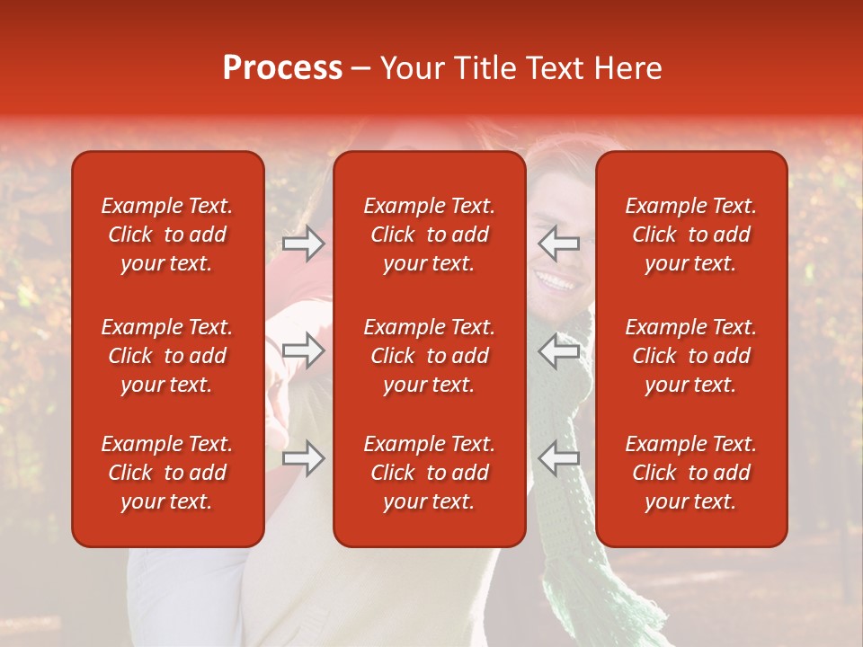 Blatt Leben Liebe PowerPoint Template