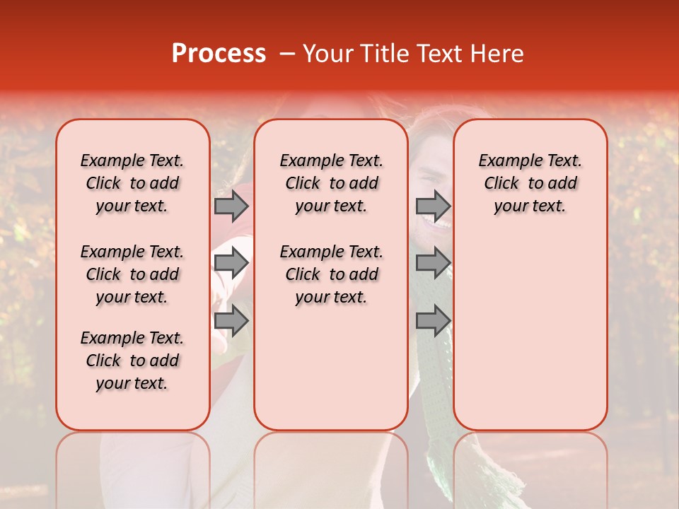 Blatt Leben Liebe PowerPoint Template