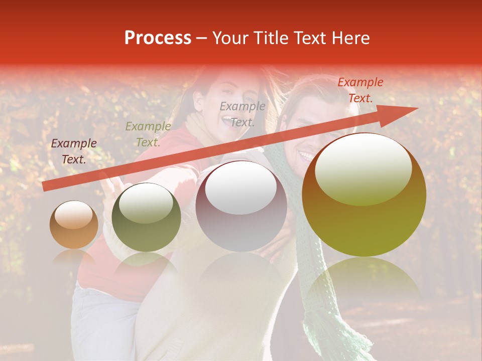 Blatt Leben Liebe PowerPoint Template