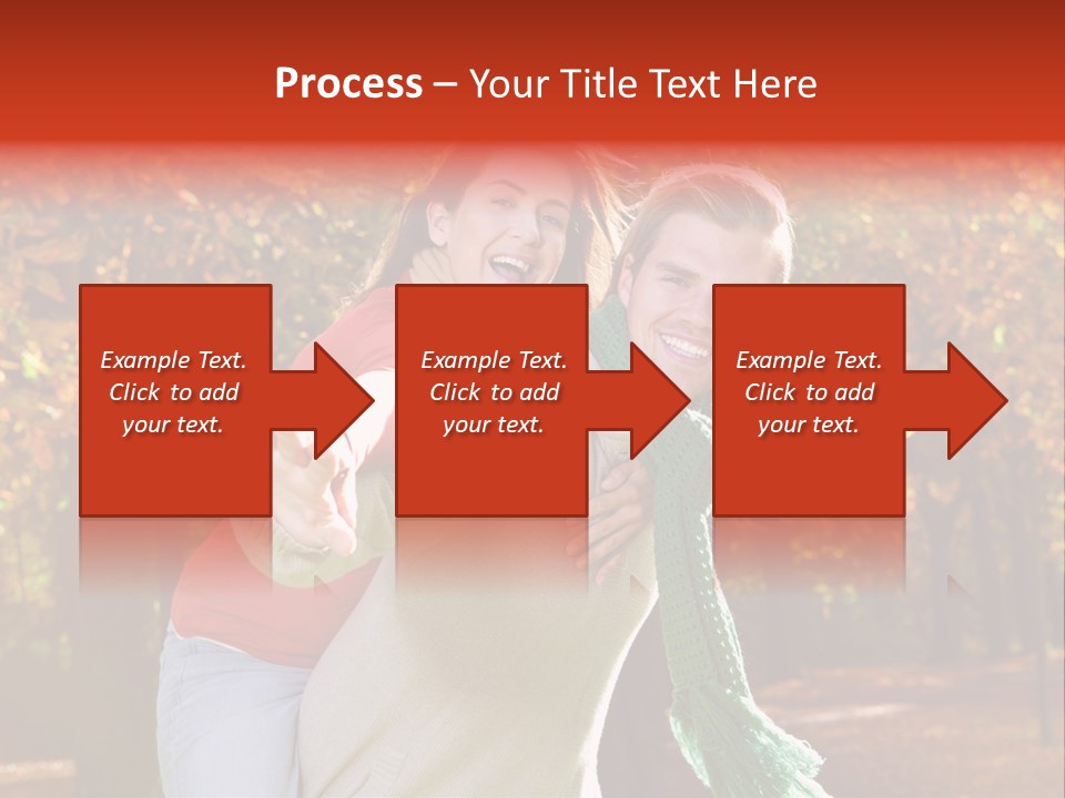 Blatt Leben Liebe PowerPoint Template