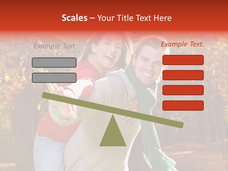 Blatt Leben Liebe PowerPoint Template