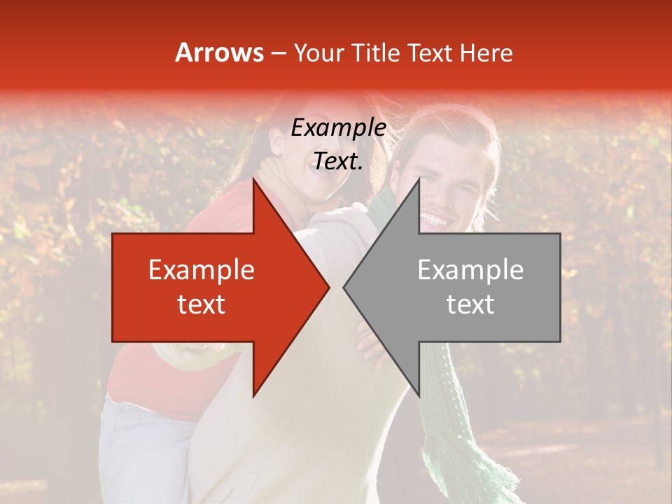 Blatt Leben Liebe PowerPoint Template