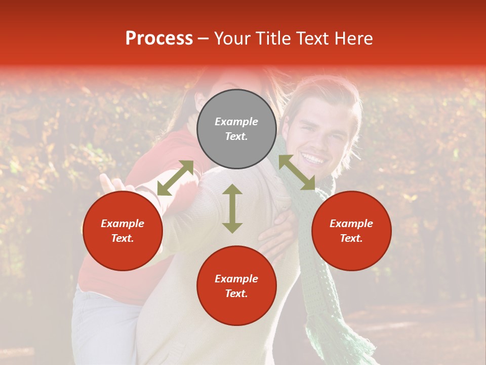 Blatt Leben Liebe PowerPoint Template