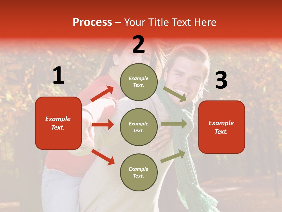 Blatt Leben Liebe PowerPoint Template