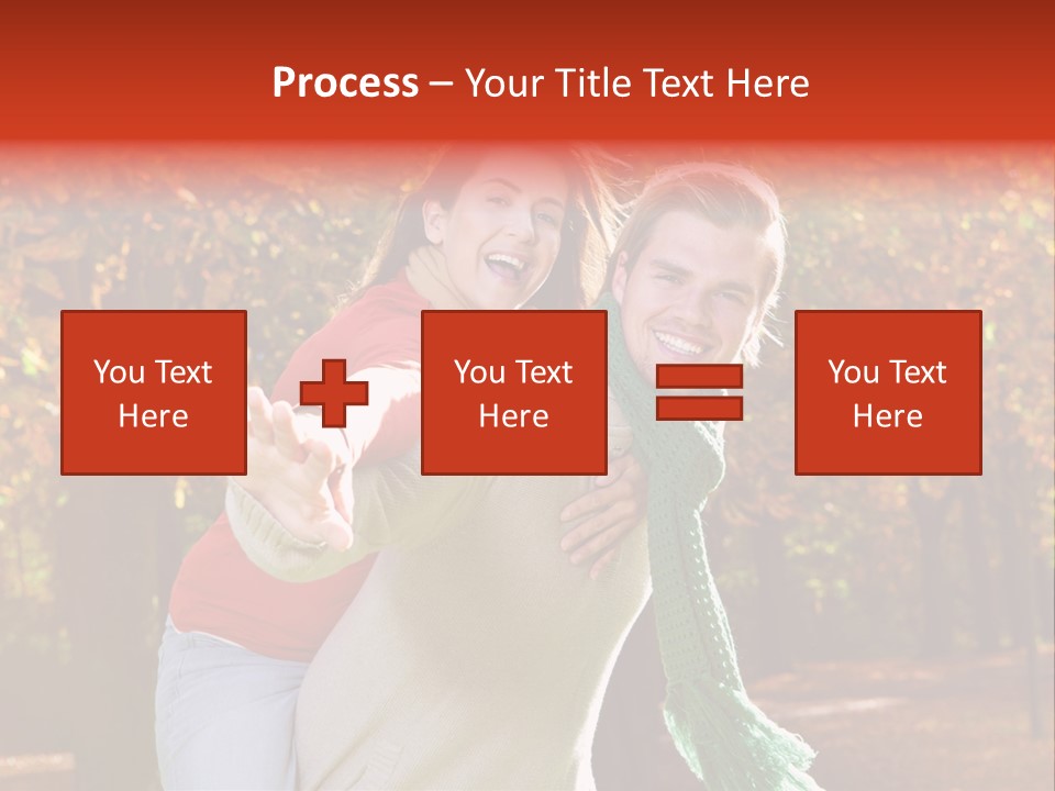 Blatt Leben Liebe PowerPoint Template