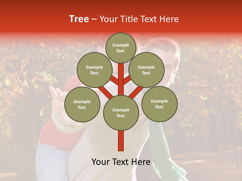 Blatt Leben Liebe PowerPoint Template