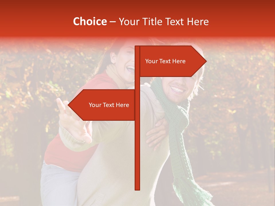 Blatt Leben Liebe PowerPoint Template