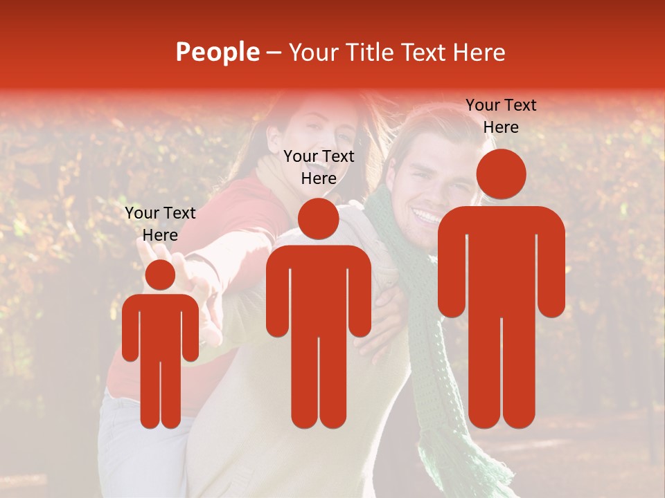 Blatt Leben Liebe PowerPoint Template