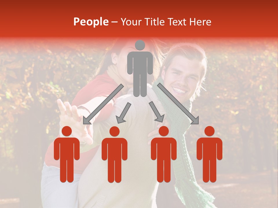 Blatt Leben Liebe PowerPoint Template