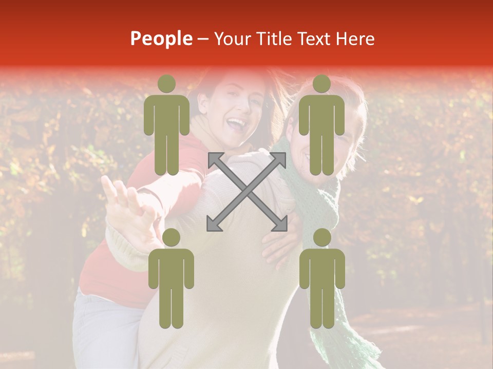 Blatt Leben Liebe PowerPoint Template