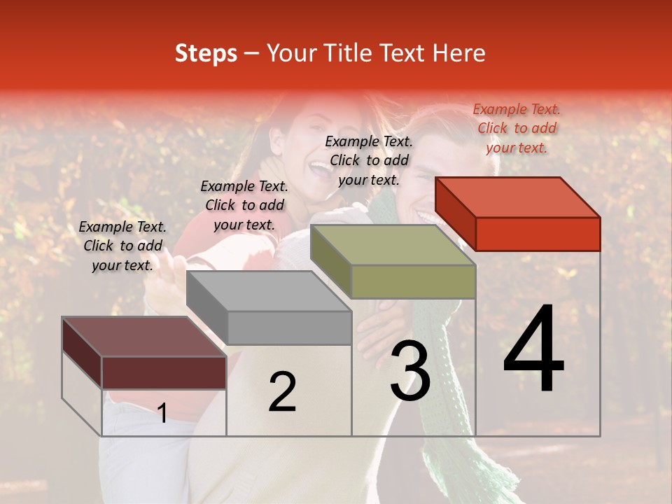 Blatt Leben Liebe PowerPoint Template