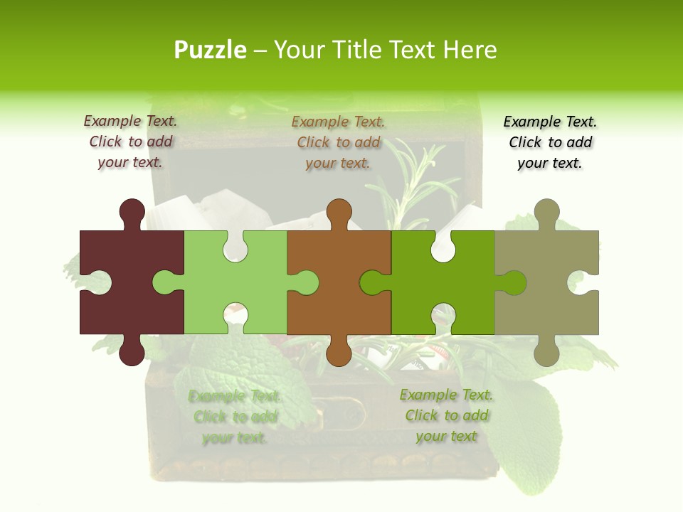 Salbei Truhe Nat PowerPoint Template