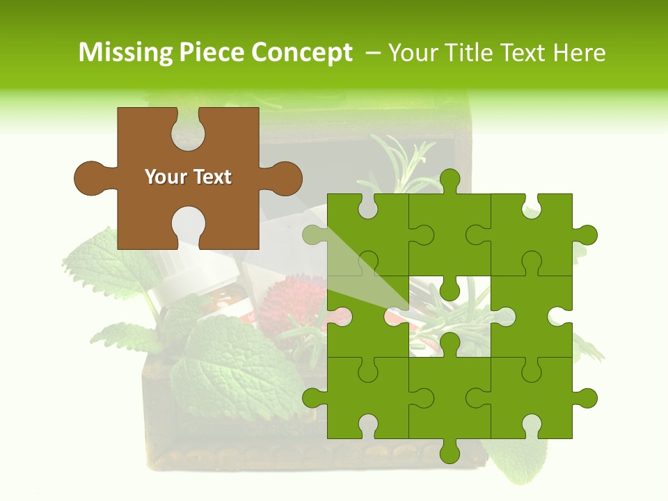 Salbei Truhe Nat PowerPoint Template