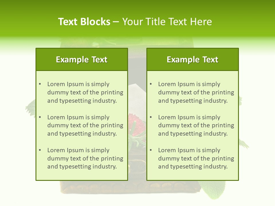 Salbei Truhe Nat PowerPoint Template