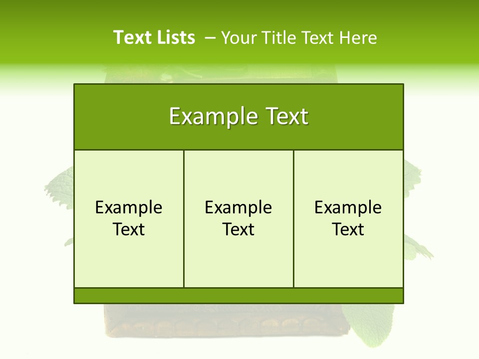 Salbei Truhe Nat PowerPoint Template