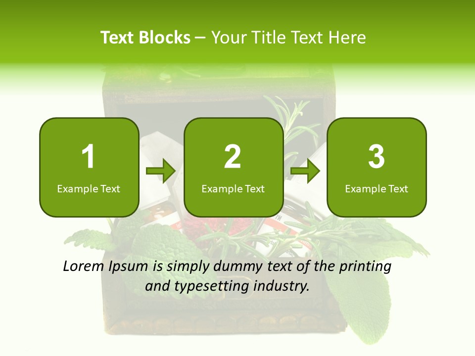 Salbei Truhe Nat PowerPoint Template
