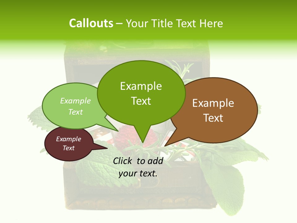 Salbei Truhe Nat PowerPoint Template