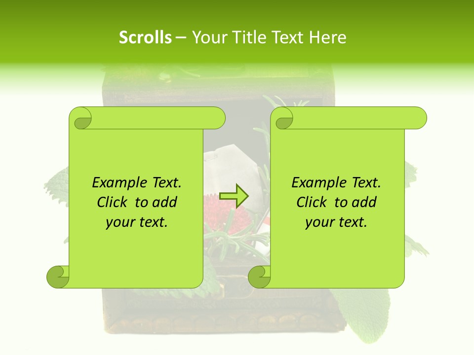 Salbei Truhe Nat PowerPoint Template
